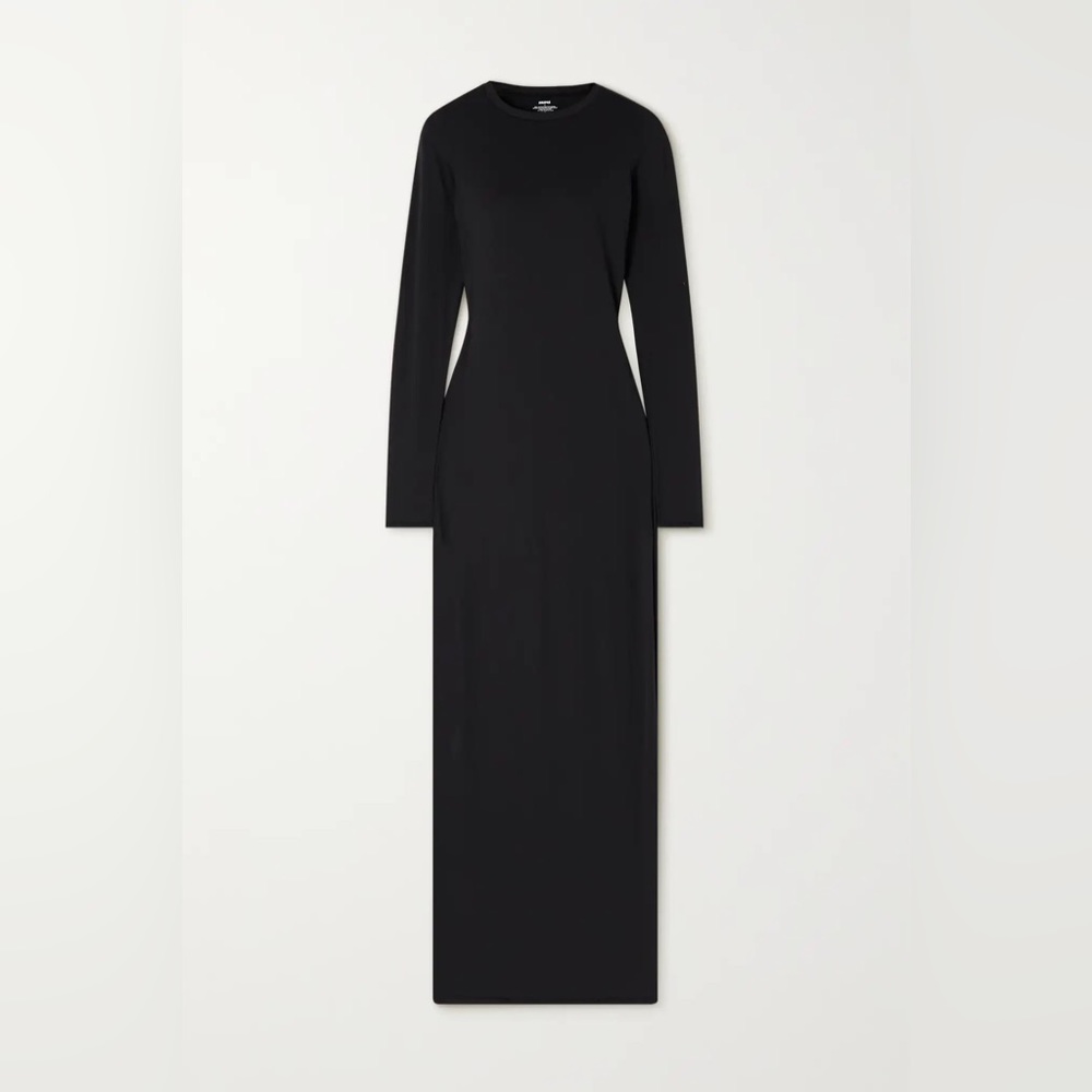 Skims Fits Everybody stretch-jersey midi dress - Onyx